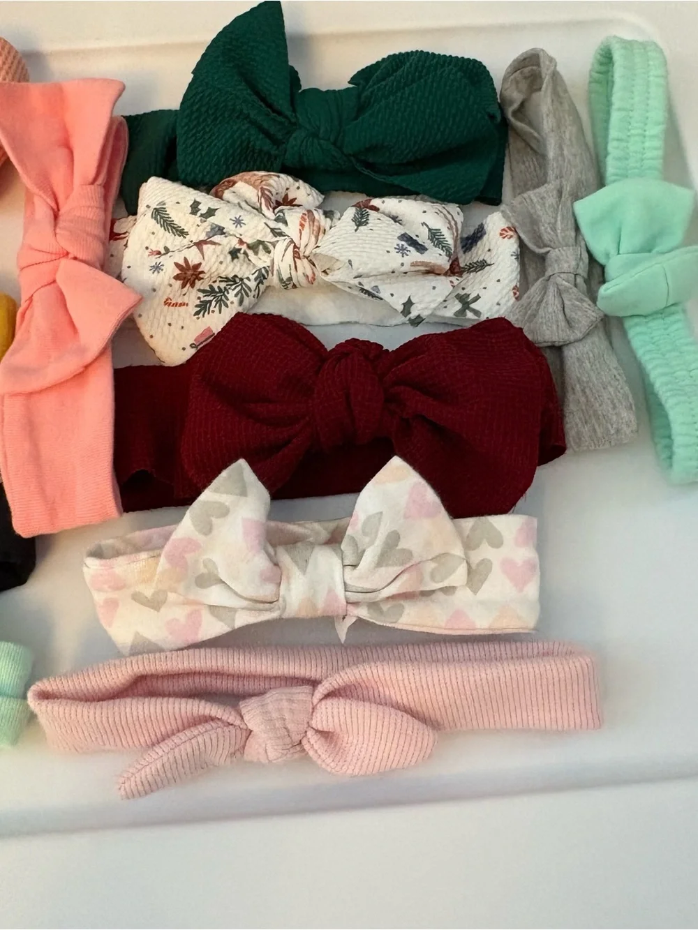 Bundle of 14 baby head bows and wraps